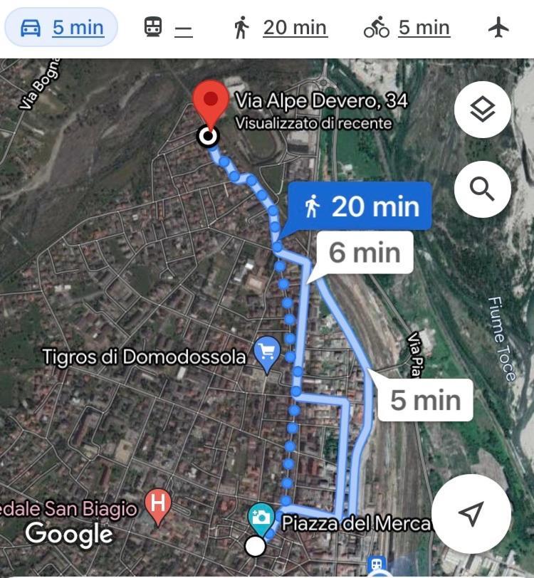 Apartmán "La Bella Della Cappuccina" Casa Con Parcheggio Interno Gratuito Domodossola Exteriér fotografie